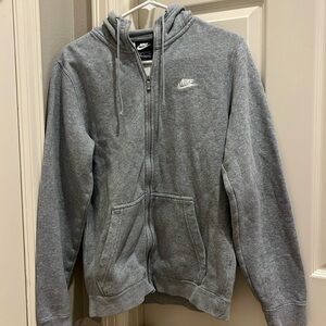 Nike gray zip up jacket